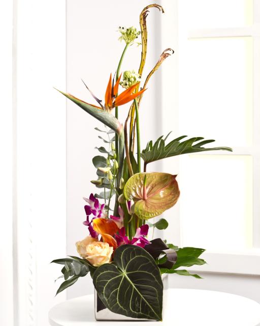 Luxurious Arrangement with Exotic Flowers